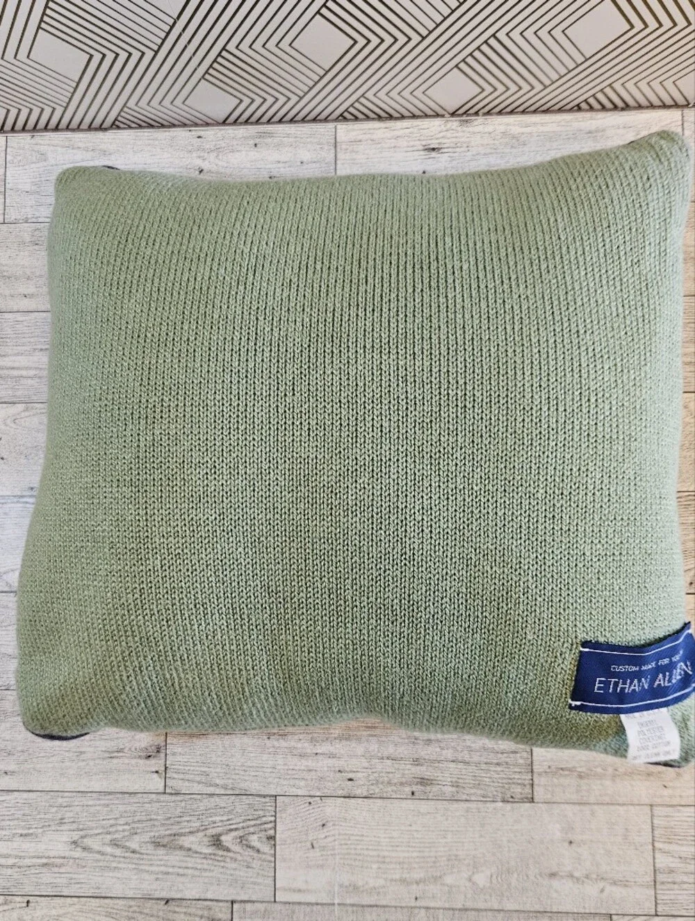 Ethan Allen Vintage Decorative Knit Throw Pillow Pears Made In USA Cottagecore